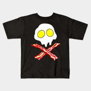 Skull bacon eggs Kids T-Shirt